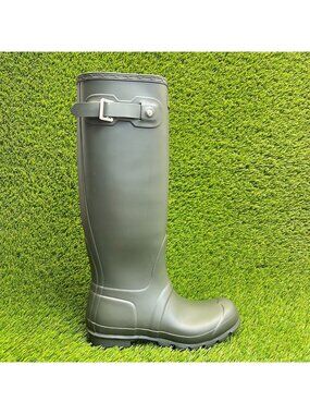 Hunter Original Tall Womens Size 6 Green Outdoor Waterproof Knee High Rain Boots